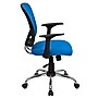 Flash Furniture Alfred Ergonomic Mesh Swivel Mid-Back Task Office Chair, Blue (H8369FBL)~#|#~sp137082312_sc7