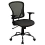 Flash Furniture Alfred Ergonomic Mesh Swivel Mid-Back Task Office Chair, Dark Gray (H8369FDKGY)~#|#~sp137082319_sc7
