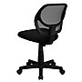 Flash Furniture Neri Armless Ergonomic Mesh Swivel Low Back Task Office Chair, Black (WA3074BK)~#|#~sp137082651_sc7