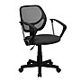 Flash Furniture Neri Ergonomic Mesh Swivel Low Back Task Office Chair, Gray (WA3074GYARM)~#|#~sp137082925_sc7