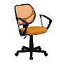 Flash Furniture Fabric Mid-Back Task Chair with Capped Arm, Orange~#|#~sp137082960_sc7