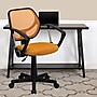 Flash Furniture Fabric Mid-Back Task Chair with Capped Arm, Orange~#|#~sp137082989_sc7