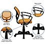Flash Furniture Fabric Mid-Back Task Chair with Capped Arm, Orange~#|#~sp137082992_sc7