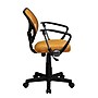 Flash Furniture Fabric Mid-Back Task Chair with Capped Arm, Orange~#|#~sp137082996_sc7