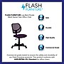 Flash Furniture Neri Armless Ergonomic Mesh Swivel Low Back Task Office Chair, Purple (WA3074PUR)~#|#~sp137083015_sc7
