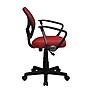 Flash Furniture Neri Ergonomic Mesh Swivel Low Back Task Office Chair, Red (WA3074RDARM)~#|#~sp137083025_sc7