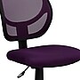 Flash Furniture Neri Armless Ergonomic Mesh Swivel Low Back Task Office Chair, Purple (WA3074PUR)~#|#~sp137083034_sc7