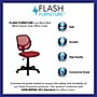 Flash Furniture Neri Armless Ergonomic Mesh Swivel Low Back Task Office Chair, Red (WA3074RD)~#|#~sp137083130_sc7