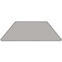 Flash Furniture Wren Trapezoid Activity Table, 29" x 57", Height Adjustable, Gray (XUA3060TRAPGYTP)~#|#~sp137083300_sc7
