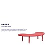 Flash Furniture Wren 65" Half-Moon Activity Table, Height Adjustable, Red (YUYCX04MOONTBRD)~#|#~sp137083581_sc7