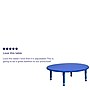 Flash Furniture Wren 45" Round Activity Table, Height Adjustable, Blue (YUYCX005RDTBBL)~#|#~sp137083688_sc7