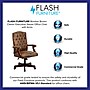 Flash Furniture Derrick Microfiber Swivel Executive Office Chair, Bomber Brown (802BRN)~#|#~sp137084494_sc7
