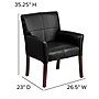 Flash Furniture Executive Leather Reception Chair, Black (BT353BKLEA)~#|#~sp137084605_sc7