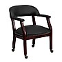 Flash Furniture Leather Conference Chair, Black (BZ100LFBKLEA)~#|#~sp137085161_sc7