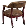 Flash Furniture Bomber Mid Back Luxurious Conference Chair With Casters, Jacket Brown~#|#~sp137085240_sc7