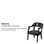 Flash Furniture Vinyl Mid Back Luxurious Conference Chair With Casters, Blue~#|#~sp137085244_sc7