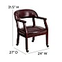 Flash Furniture Vinyl Mid Back Luxurious Conference Chair With Casters, Oxblood~#|#~sp137085254_sc7