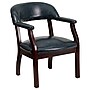 Flash Furniture Vinyl Mid Back Luxurious Conference Chair, Navy~#|#~sp137085267_sc7