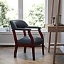 Flash Furniture Vinyl Mid Back Luxurious Conference Chair, Navy~#|#~sp137085269_sc7