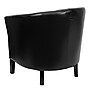 Flash Furniture Leather Club Chair, Black (GOS11BKBARREL)~#|#~sp137086129_sc7