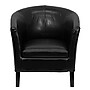 Flash Furniture Leather Club Chair, Black (GOS11BKBARREL)~#|#~sp137086133_sc7