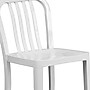 Flash Furniture 24" High White Metal Indoor-Outdoor Counter Height Stool with Vertical Slat Back, 2 Pack (2CH6120024WH)~#|#~sp137088517_sc7