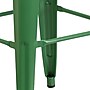 Flash Furniture Commercial Grade 30" High Backless Green Metal Indoor-Outdoor Barstool with Square Seat, 4 Pack (4CH3132030GN)~#|#~sp137090887_sc7