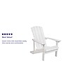 Flash Furniture Charlestown All-Weather Poly Resin Wood Adirondack Chair, White (JJC14501WH)~#|#~sp137091513_sc7