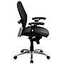 Flash Furniture Albert Ergonomic LeatherSoft/Mesh Swivel Mid-Back Executive Office Chair, Black (LFW42LBK)~#|#~sp137094762_sc7