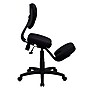 Flash Furniture Tatum Armless Ergonomic Fabric Mobile Kneeling Posture Task Office Chair, Black (WL1430)~#|#~sp137094872_sc7
