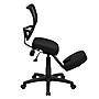 Flash Furniture Ergonomic Mesh Kneeling Task Chair, Armless, Black~#|#~sp137094963_sc7