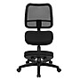 Flash Furniture Ergonomic Mesh Kneeling Task Chair, Armless, Black~#|#~sp137094964_sc7