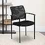 Flash Furniture Jana Mesh Stackable Side Chair with Arms, Black (GO5162)~#|#~sp137095339_sc7