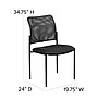 Flash Furniture Jana Mesh Stackable Side Chair, Black (GO5152)~#|#~sp137095355_sc7