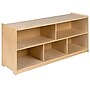 Flash Furniture 24"H x 48"L Wooden 5 Section School Classroom Storage Cabinet, Natural (MKSTRG006)~#|#~sp137095973_sc7