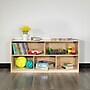 Flash Furniture 24"H x 48"L Wooden 5 Section School Classroom Storage Cabinet, Natural (MKSTRG006)~#|#~sp137095977_sc7
