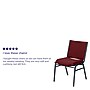 Flash Furniture HERCULES Series Fabric Stack Chair, Burgundy Patterned (XU60153BY)~#|#~sp137096183_sc7