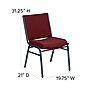 Flash Furniture HERCULES Series Fabric Stack Chair, Burgundy Patterned (XU60153BY)~#|#~sp137096186_sc7
