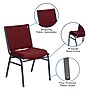Flash Furniture HERCULES Series Fabric Stack Chair, Burgundy Patterned (XU60153BY)~#|#~sp137096190_sc7