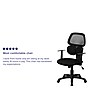 Flash Furniture Ariel Ergonomic Mesh Swivel Mid-Back Task Office Chair, Black (BT2755BK)~#|#~sp137097327_sc7