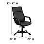 Flash Furniture High Back Leather Executive Office Chairs With Memory Foam Padding (BT90033HBK)~#|#~sp137097672_sc7