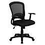Flash Furniture Manny Ergonomic Mesh Swivel Mid-Back Task Office Chair, Black (HL0007)~#|#~sp137098165_sc7