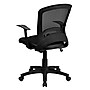 Flash Furniture Manny Ergonomic Mesh Swivel Mid-Back Task Office Chair, Black (HL0007)~#|#~sp137098171_sc7