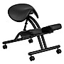 Flash Furniture Tatum Armless Ergonomic Polyurethane Kneeling Office Chair, Black (WL1421)~#|#~sp137098361_sc7