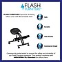 Flash Furniture Tatum Armless Ergonomic Polyurethane Kneeling Office Chair, Black (WL1421)~#|#~sp137098363_sc7