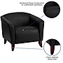 Flash Furniture Hercules Wood/Veneer Accent Chair, Black (1111BK)~#|#~sp137098553_sc7