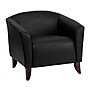 Flash Furniture Hercules Wood/Veneer Accent Chair, Black (1111BK)~#|#~sp137098628_sc7