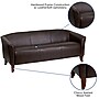 Flash Furniture HERCULES Imperial Series 72.75" LeatherSoft Sofa, Brown (1113BN)~#|#~sp137098670_sc7