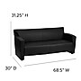Flash Furniture HERCULES Majesty Series 68.5" LeatherSoft Sofa, Black (2223BK)~#|#~sp137098759_sc7