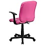Flash Furniture Clayton Vinyl Swivel Mid-Back Quilted Task Office Chair, Pink (GO16911PINKA)~#|#~sp137199594_sc7